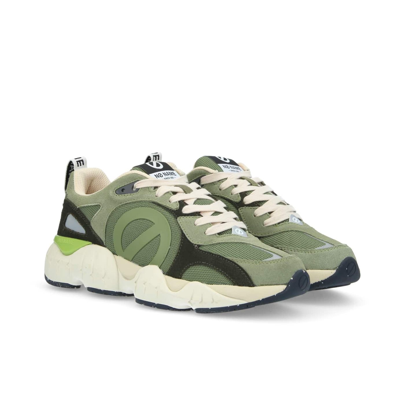 KRAZEE RUNNER M - SUEDE/REC.KNIT - TILLEUL/OLIVE